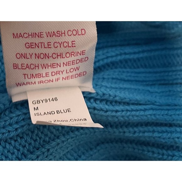 Design History Girls NWT Full Zip Blue Mock-Neck Crop Sweater Size XL - Picture 7 of 8